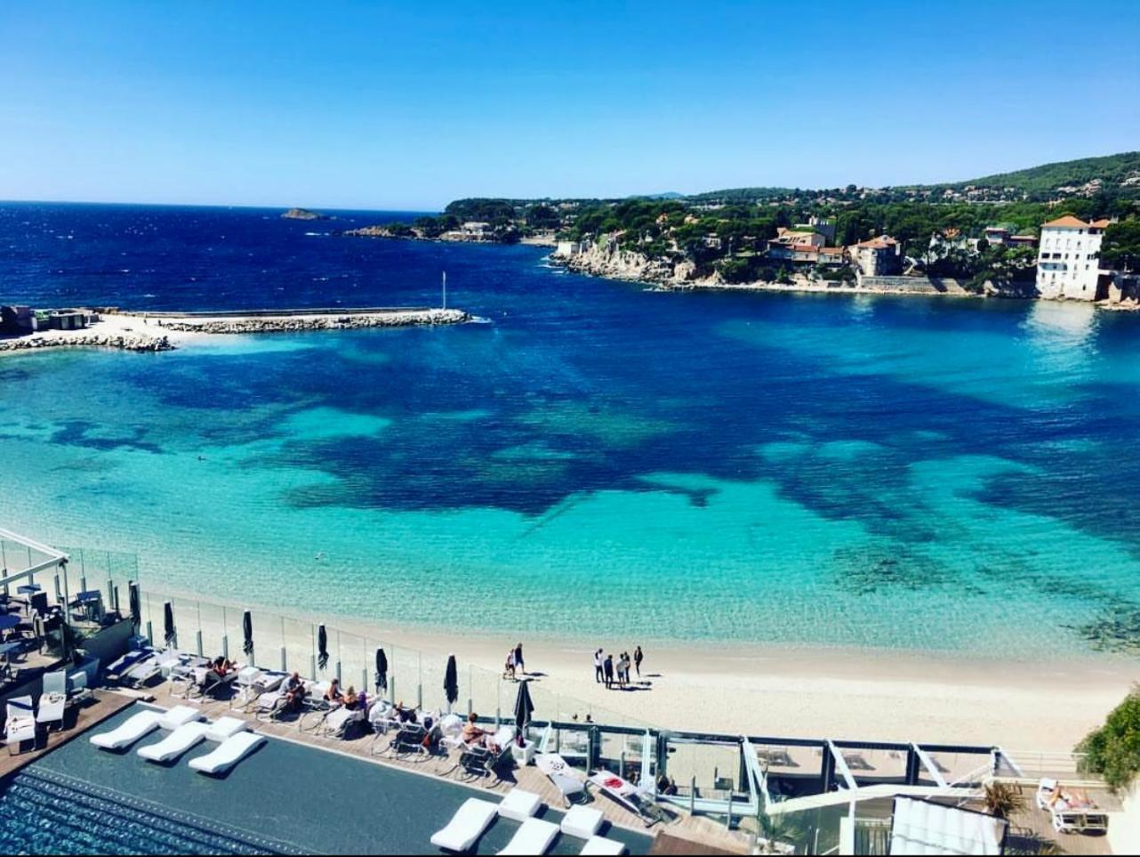 Logement Vue Mer Splendide - Situe A 50 Metres Du Bord De Mer Et 2 Minutes Des Plages - Bandolina Eksteriør billede