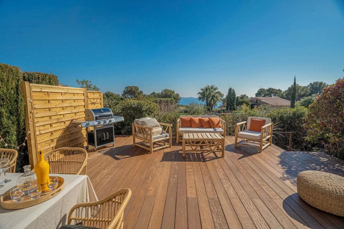 Logement Vue Mer Splendide - Situe A 50 Metres Du Bord De Mer Et 2 Minutes Des Plages - Bandolina Eksteriør billede